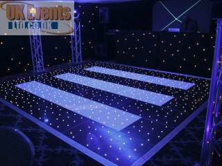 black and white striped starlit plight dance floor