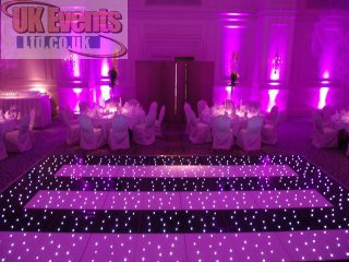 hot pink LED floor