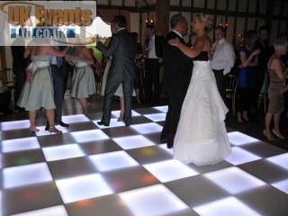 LED illuminated dance floor