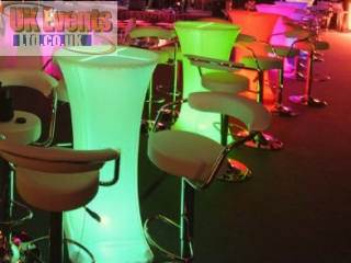 wireless LED tables for hire