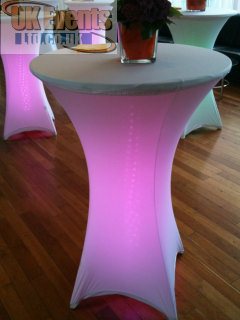 LED wireless posuer table hire