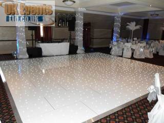 white starlit dance floor